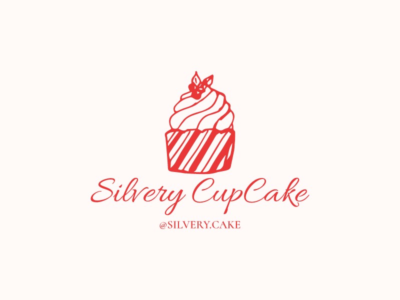Silvery CupCake logo design