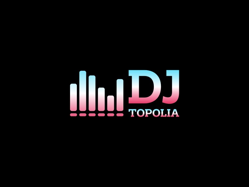 dj Topolia logo design
